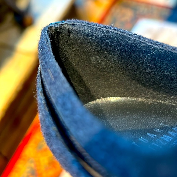 Stuart Weitzman for Neiman Marcus flannel platform bootie size 8 1/2. Gray - Picture 7 of 10